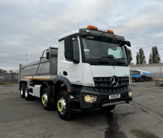 "Used Mercedes Arocs 3240 2018 Steel Tipper Truck | UK Export to Nigeria by Clugston International